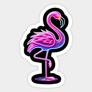 Neon Flamingo V1 Sticker